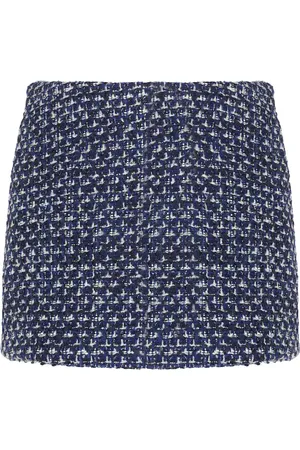 VALENTINO Optical V tweed miniskirt