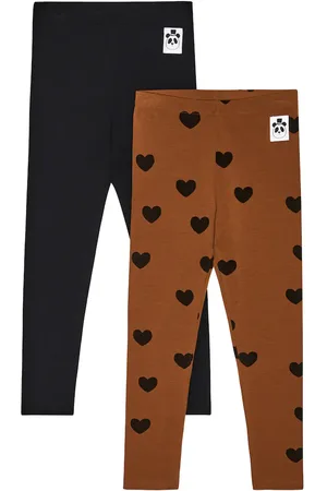 Mini Rodini Basic Hearts set of 2 leggings