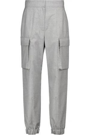 Brunello Cucinelli Wool flannel cargo pants
