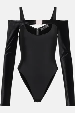 DAVID KOMA Embellished cutout bodysuit