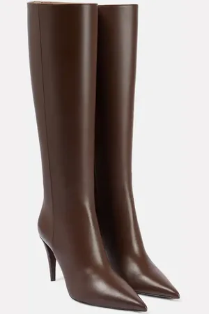 VALENTINO GARAVANI Rockstud leather knee-high boots