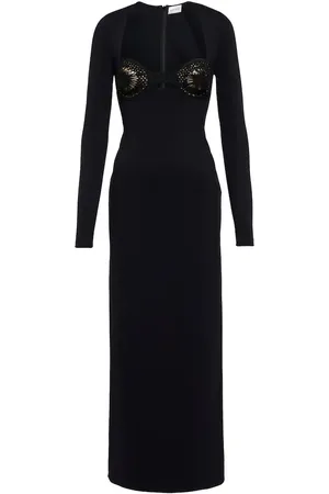 MAGDA BUTRYM Crochet-trimmed midi dress