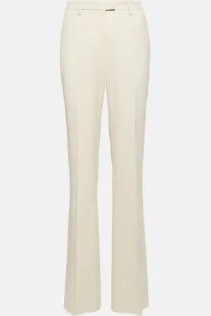 Etro Jacquard wool straight pants
