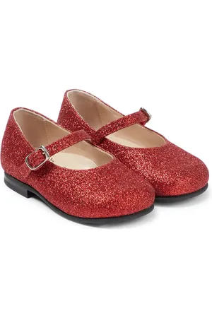Il gufo Baby glitter ballet flats