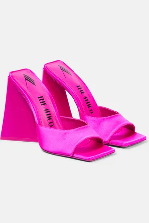 The Attico Devon satin mules