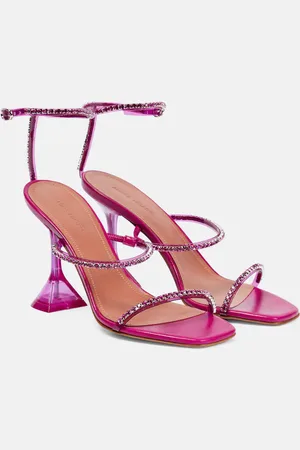 Amina Muaddi Gilda Glass embellished sandals