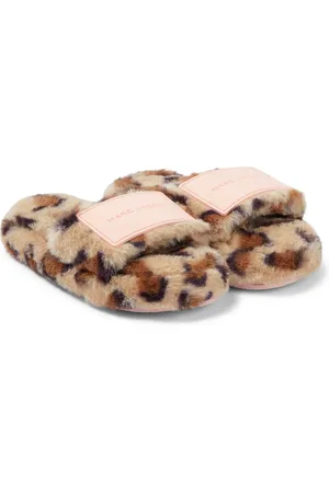 Marc Jacobs Leopard-print faux fur slippers