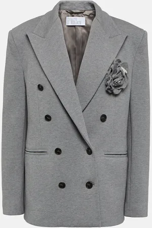 GIUSEPPE DI MORABITO Double-breasted cotton jersey blazer