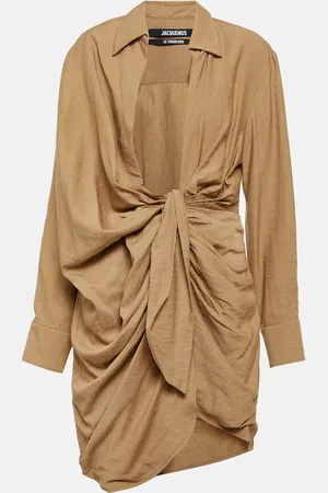 Jacquemus La Robe Bahia gathered minidress
