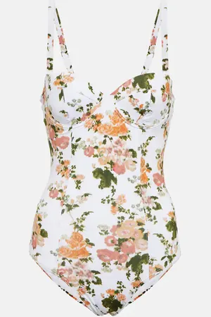 Erdem Amilia floral swimsuit
