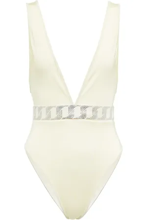 Balmain Embellished V-neck swimsuit
