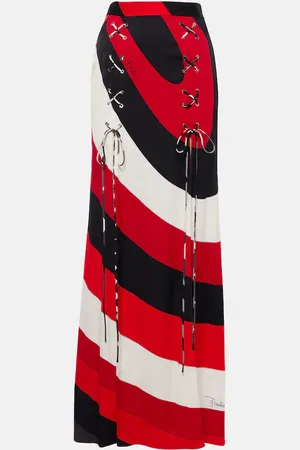 Puccini Iride crÃªpe maxi skirt
