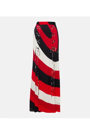 Puccini Iride crÃªpe maxi skirt