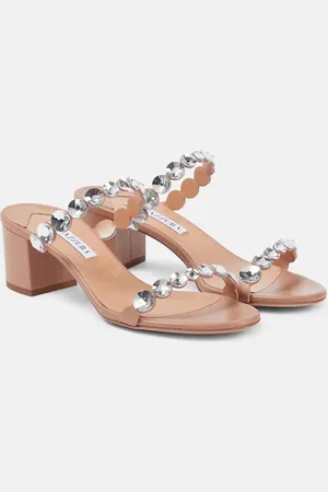 Aquazzura Tequila embellished leather sandals