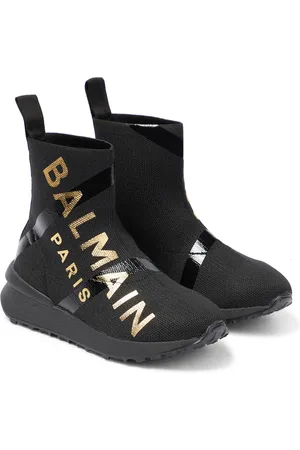 Balmain Logo-printed sock boots