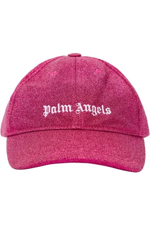 Palm Angels Logo-embroidered metallic cap