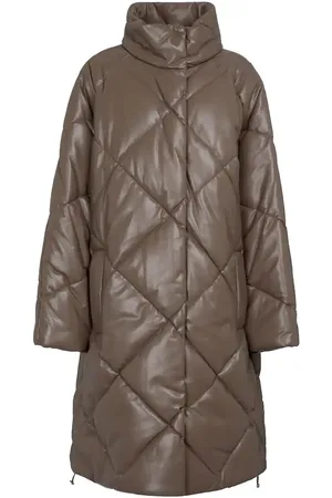 Stand Studio Anissa quilted faux leather coat