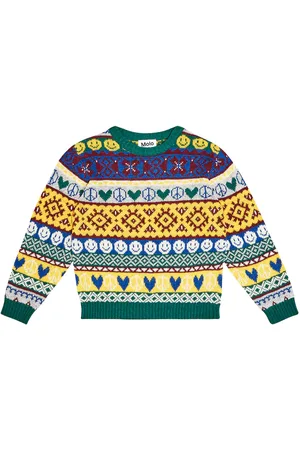 Molo Barrie intarsia wool-blend sweater