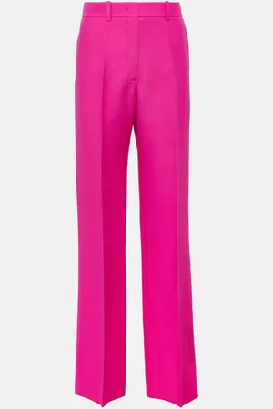 VALENTINO CrÃªpe Couture wool wide-leg pants