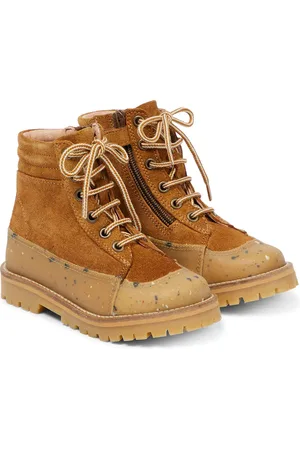 Petit Nord Speckled suede ankle boots