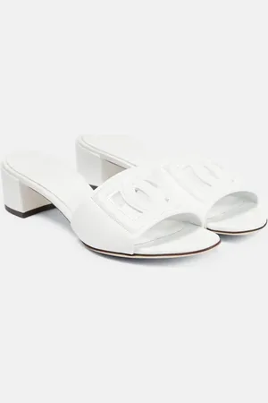 Dolce & Gabbana DG leather mules