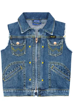 Mini Rodini X Wrangler cotton denim vest