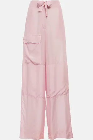 DRIES VAN NOTEN Silk wide-leg pants