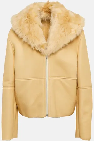 Jil Sander Leather and shearling jacket