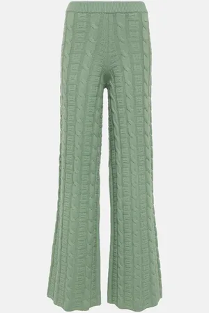Acne Studios Kong cable-knit wool-blend straight pants