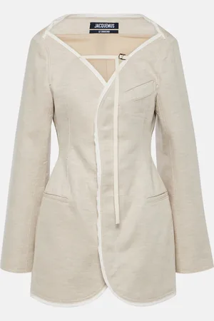 Jacquemus La Robe Peplo wool-blend minidress