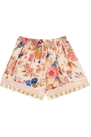 ZIMMERMANN August floral cotton shorts