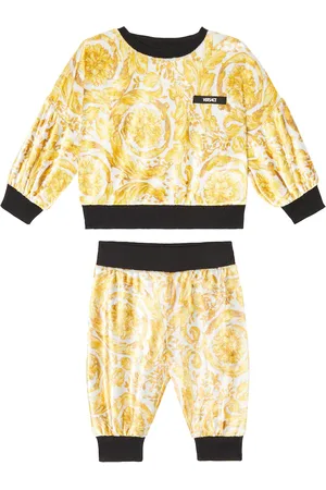 VERSACE Baby printed sweatshirt and sweatpants set