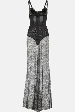 Nensi Dojaka Cutout sequined lace-trimmed gown