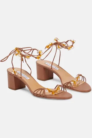Aquazzura Very Maui 50 leather sandals