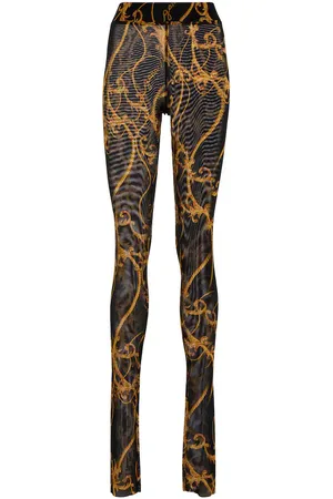 Ganni High-rise printed leggings