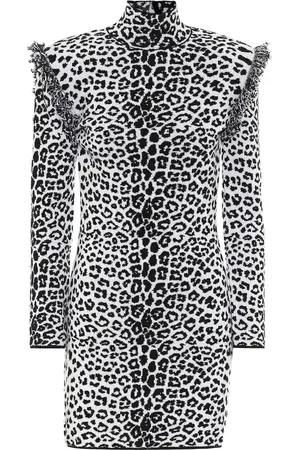 Dundas Leopard-print wool and cashmere dress