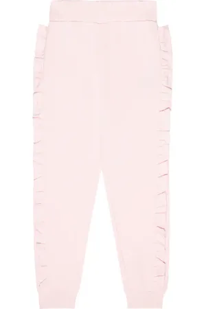 Balmain Ruffled cotton sweatpants