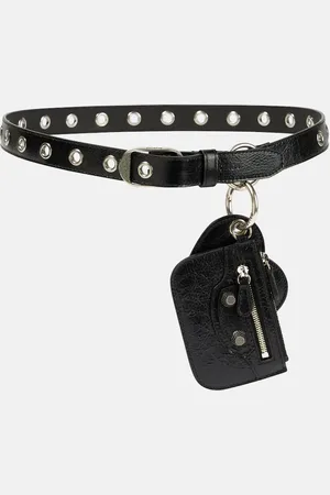 Balenciaga Le Cagole Charms leather belt