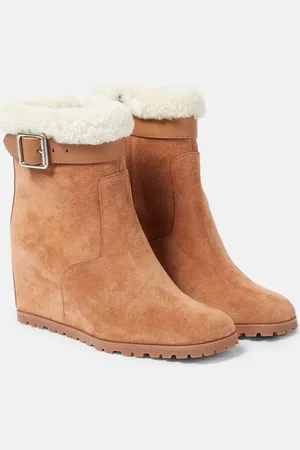 Simkhai Avery suede wedge ankle boots
