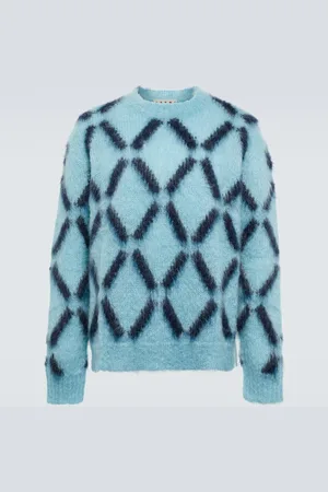 Marni Intarsia mohair-blend sweater