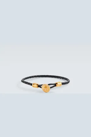 VERSACE Medusa logo leather bracelet