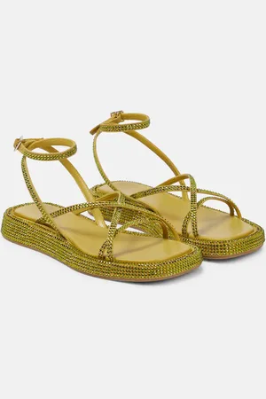 Gia Borghini Gia/Rhw Rosie embellished leather 16 S sandals