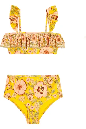 ZIMMERMANN Junie ruffled floral bikini
