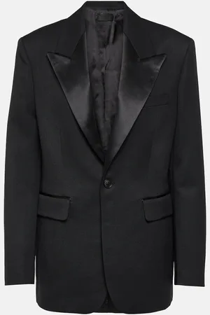 NILI LOTAN Leandre wool tuxedo jacket