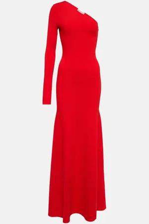 Victoria Beckham Knitted one-shoulder maxi dress