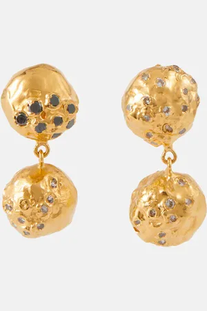 Alighieri The Inferno 9kt earrings with diamonds