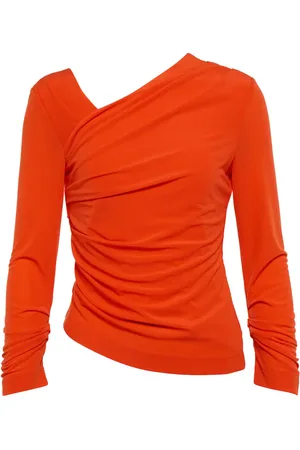 Helmut Lang Gathered jersey top