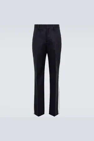 VALENTINO Side-striped cotton pants