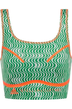 adidas TruePurpose printed sports bra