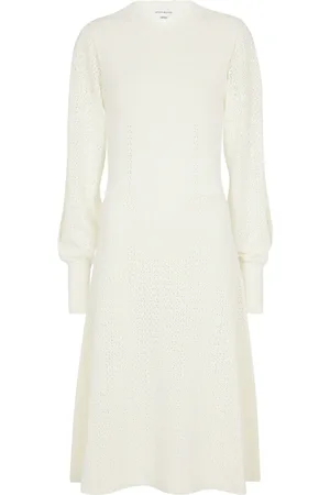 Victoria Beckham Pointelle-knit midi dress